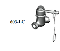 Union Brass 603-LC 3/8" Stop W/Lever Hdl & Chain
