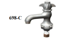 Union Brass 698-C Self Closing Single Basin-Cold