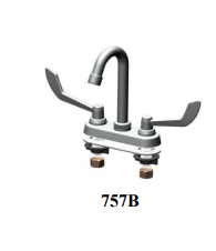 Union Brass 757B Cast Ldry, Goosnk, Wrist Hdls