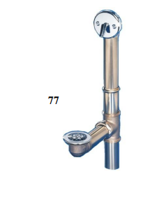 Union Brass 77 Chrome Trip Lever Bath Drain