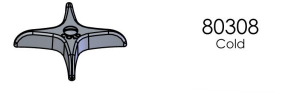 Union Brass 80308 Chrome Cross Handle - Cold