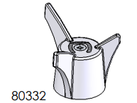Union Brass 80332 (1346C) Handle Assembly - Cold