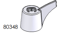 Union Brass 80348 (1348C) Handle Assembly - Cold