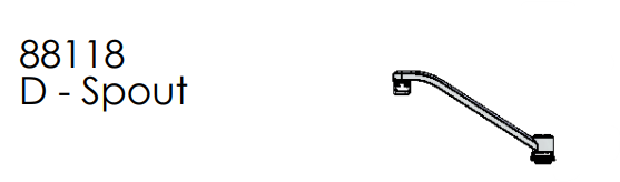 Union Brass 88118 Designer Tube Spout Assembly