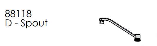 Union Brass 88118 Designer Tube Spout Assembly