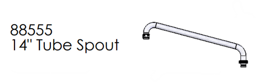 Union Brass 88555 14" Chrome Laundry Spout