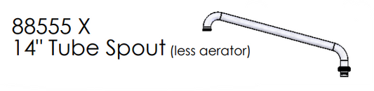 Union Brass 88555X 14" Ldry Spout Less Aer.