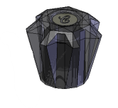 Union Brass 89036 Charcoal Handle Assembly -Cold