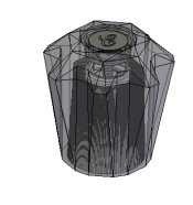 Union Brass 89038 Large Charcoal Hdl Assy - Cold