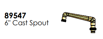 Union Brass 89547 Cast Laundry Spout Ass'Y