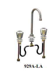 Union Brass 929A-LA Sprd Lav, Acryl, Lrg Swvl Gsnk