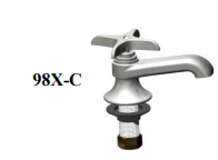 Union Brass 98X-C Single Shank Lav W/Cross Hdl