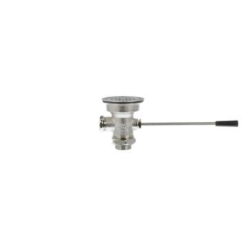CHG D13-7300-RM Encore Lever Handle Drain, 3-1/2" Sink Opening, 1-1/2" Outlet with crumb cup strainer and Brass Reducer