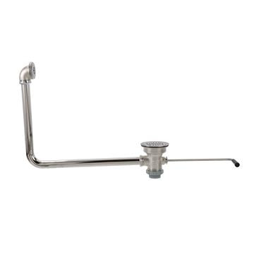 CHG D53-7115 Encore Twist Handle Drain, 3-1/2" Sink Opening, 1-1/2" Outlet with Overflow Assembly and Crumb Cup Strainer