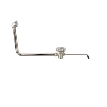 CHG D55-7515 Top-Line Twist Handle Drain, 3-1/2" Sink Opening, 2" Outlet with 1-1/2" with Overflow Assembly