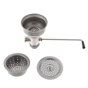 CHG D63-4161 Encore Twist Handle Box Pattern Drain, 6-1/2" Sink Opening, 1-1/2"" Outlet