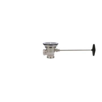 CHG DBN-8000-SP1 Encore Quik-Flo Rotary Drain with Flat Strainer, 3-1/2" Sink Opening, 2" Male or 1-1/2" Female Outlet
