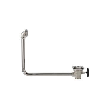 CHG DBN-8015 Encore Quik-Flo Rotary Drain with Overflow Assembly, 3-1/2" Sink Opening, 2" Male or 1-1/2" Female Outlet