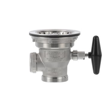 CHG DSS-8000-SP1 Encore DrainMaster Rotary Drain, 5" Handle, 3-1/2" Sink Opening, 2" Male or 1-1/2" Female Outlet