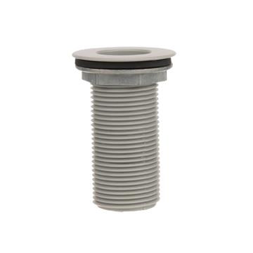CHG E16-3020-LWD Encore Gray ABS Sink Drain 2-7/8" L, 1-3/8" Dia. Sink Opening, 2" Face Flange, Individually Packed with Locknut &amp; Washer, 1" NPT