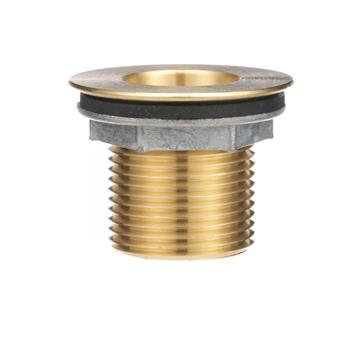 CHG E16-4010-LW Encore Brass Sink Drain 1-1/2" L, 1-3/8" Dia. Sink Opening, 2" Face Flange, Includes: Locknut &amp; Washer, 1" NPT