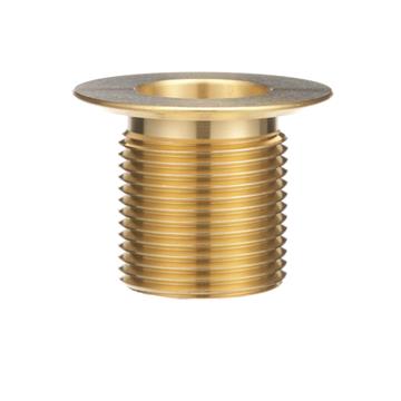 CHG E16-4010 Encore Brass Sink Drain 1-1/2" L, 1-3/8" Dia. Sink Opening, 2" Face Flange, 1" NPT