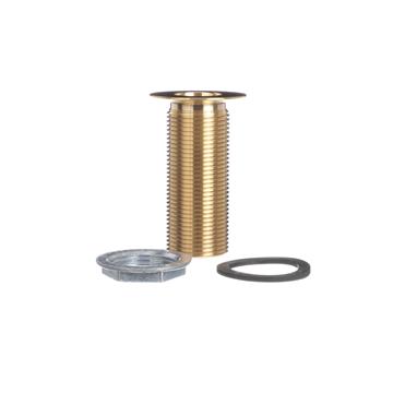 CHG E16-4020-LW Encore Brass Sink Drain 3-1/4" L, 1-3/8" Dia Sink Opening, 2" Face Flange, Includes: Locknut &amp; Washer, 1" NPT
