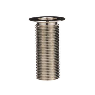 CHG E16-4021 Encore Nickel Plated Brass Sink Drain 3-1/4" L, 1-3/8" Dia Sink Opening, 2" Face Flange, 1" NPT