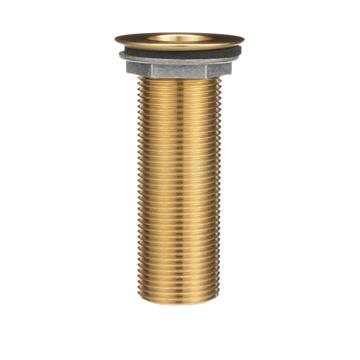 CHG E16-4030-LW Encore Brass Sink Drain 4" L, 1-3/8" Dia Sink Opening, 2" Face Flange, Includes: Locknut &amp; Washer, 1" NPT
