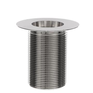 CHG E16-4056 Encore Nickel Plated Brass Sink Drain 3" L, 2" Dia Sink Opening, 3" Face Flange, 1-1/2" NPT