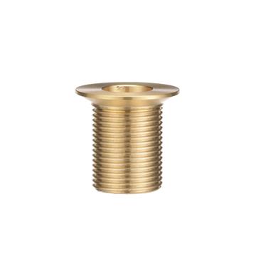 CHG E16-4210 Encore Brass Sink Drain 1-1/4" L, 1-1/8" Dia. Sink Opening, 1-1/2" Face Flange, 3/4" NPT