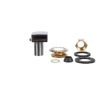 CHG K36-6000 Encore Polished Chrome Plated Brass Swirl Inlet Fitting, 1/2" NPT