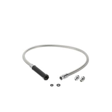 CHG KC50-Y004-60U Encore Commercial Duty 60" Stainless Steel  Pre-rinse Hose with Grip &amp; Universal Adapter