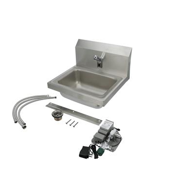 CHG KE25-B131-CB1 Intelli-Flo EZ Electronic Hand Wash Station AC Power with Thermostatic Mixing Valve and 1.5 gpm Laminar Flow