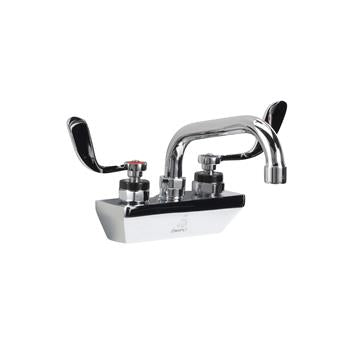 CHG KL45-4006-SE4 Encore 4" OC Wall Mount Faucet with 6" Swivel Spout and 4" Wrist Blade Handles