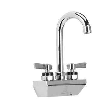 CHG KL45-4100-SE1Z Encore 4" OC Wall Mount Faucet Ceramic Valves with 3-1/2" Swivel Gooseneck Spout, Retail Packaging