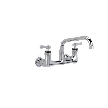 CHG KL54-8008 Encore 8" OC. Brass Chrome Plated Wall Mount Faucet with 8" Swivel Spout