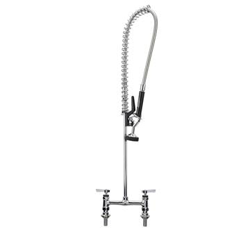 CHG KL60-1000 Encore  8" OC Brass Chrome Plated  Deck Mount  Pre-rinse Less Wall Bracket