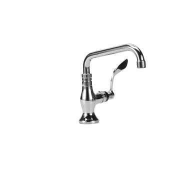 CHG KL64-9108-SE4 Encore Brass Chrome Plated Single Pantry Deck Mount Faucet Ceramic Valve 8" Swivel Spout 4" Wrist Blade Handle