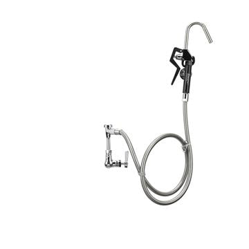 CHG KL69-3000-VB Encore  Brass Chrome Plated Single Wall Mount Pot Filler Assembly with 72" Hose and Vacuum Breaker