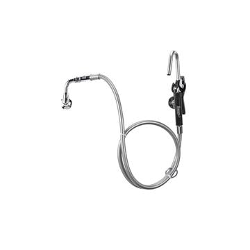 CHG KL71-3000 Encore Brass Chrome Plated Single Wall Mount Pot Filler Assembly with 72" Hose