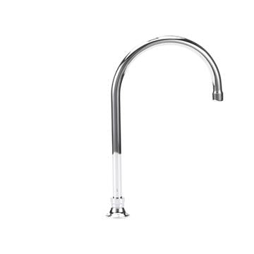 CHG KL74-9001 Encore Brass Chrome Plated Deck Mount Spout Base with 8-1/2" Gooseneck Spout