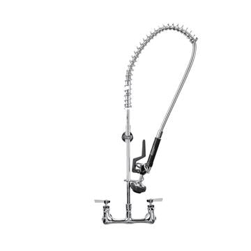 CHG KLP53-P0L4-BR Encore 8" OC Wall Mount Easy Installation  Pre-rinse Assembly with 1.05 gpm PowerPulse Utility Spray