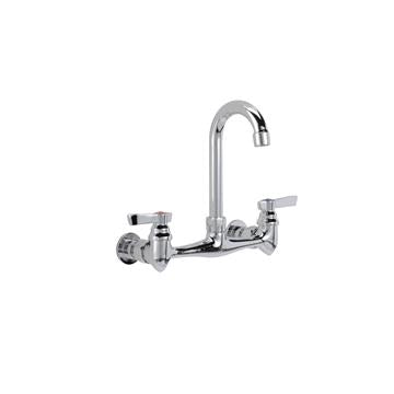 CHG TLL13-8100-SE1Z Top-Line 8" OC Wall Mount Faucet with 3-1/2" Gooseneck Spout