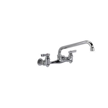 CHG TLL13-8110-SE1MKZ Top-Line 8" OC Wall Mount Faucet with Mounting Kit and 10" Swivel Spout