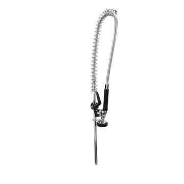 CHG TLL13-Y000PRB Top-Line  Pre-rinse Assembly Top Half Includes: Riser, Hook, Wall Bracket, Spring Retainer, 44" Hose with Grip