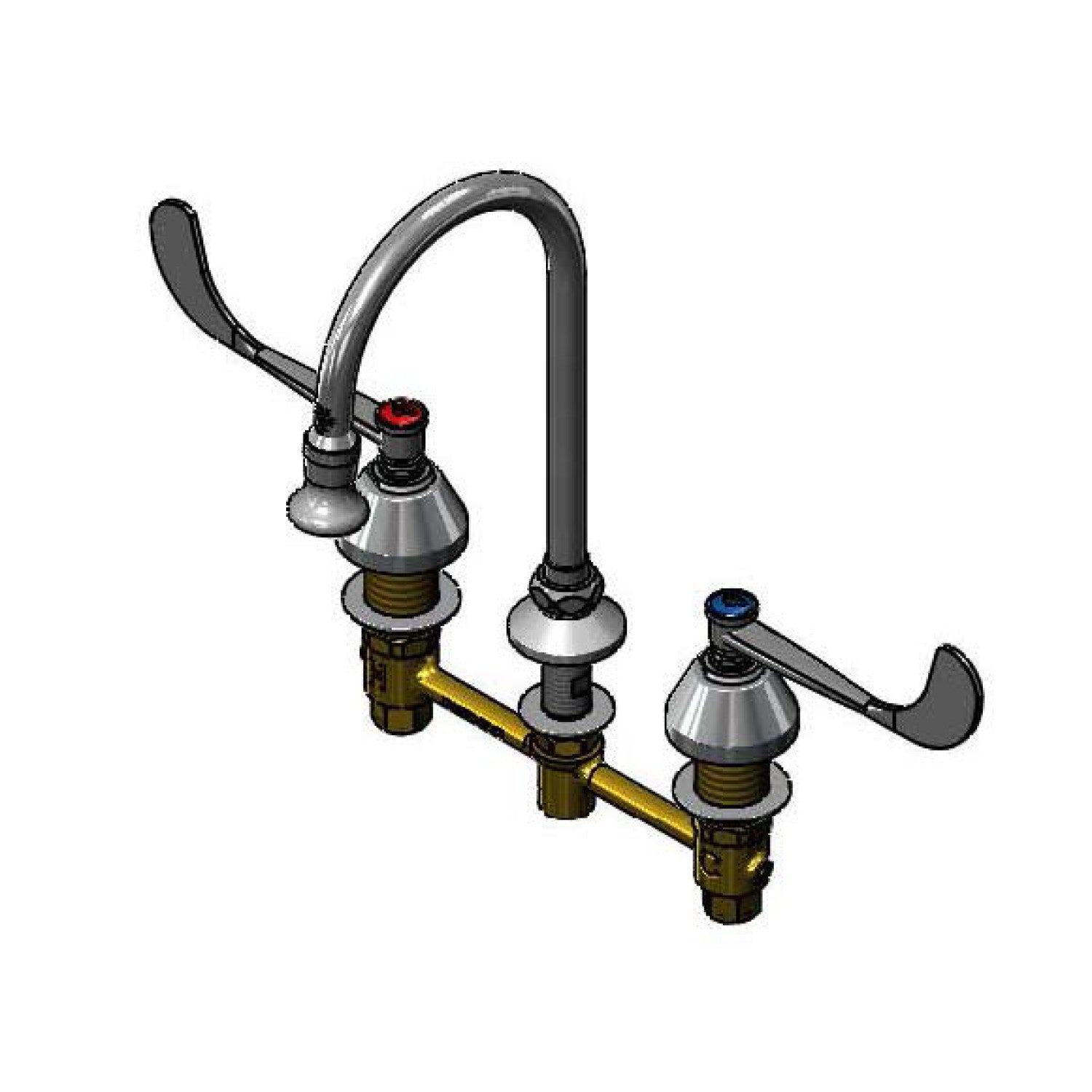 T&S Brass B-2866 Medical Faucet, Deck Mount, 8