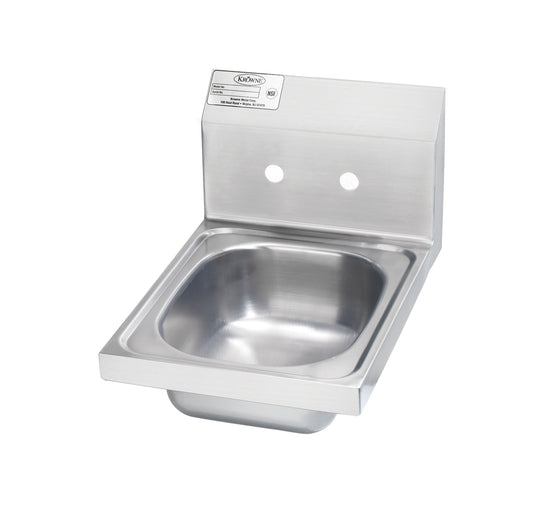 Krowne HS-9-LF. Hand Sink Less Faucet with 4" Center Faucet Holes, 12" .