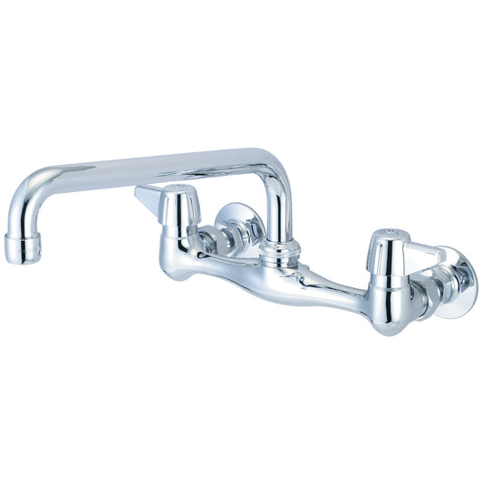 Central Brass 0047-UA2 KITCHEN-WALLMOUNT 7-7/8" TO 8-1/8" TWO CANOPY HDLS 10" TUBE SPT-PVD PC