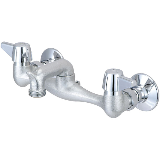 Central Brass 0051-TRC SERVICE SINK-7-7/8" TO 8-1/8" TWO CANOPY HDLS 2-1/2" RIGID SPT-ROUGH CP